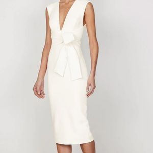 NWT Shona Joy Lucy Ivory Midi Wedding Reception Bridal Shower Dress | AUS 6 US 2